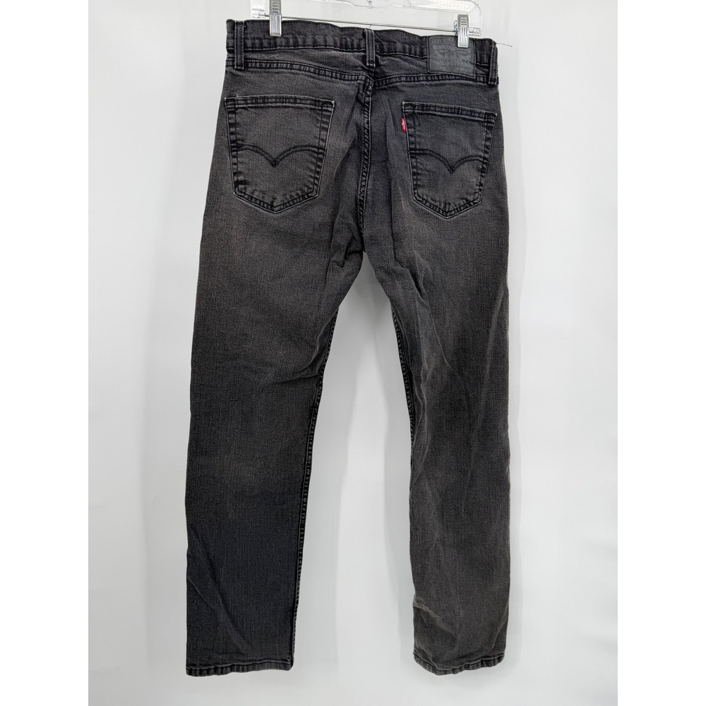 Levi's 505 Jeans Mens 32x32 Actual Black Regular Fit Straight Leg Denim - Picture 3 of 6
